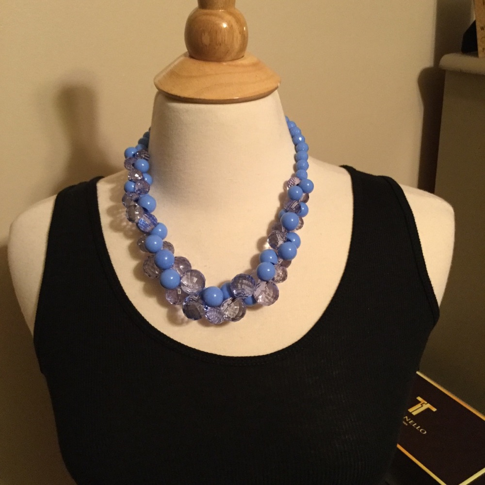 Light Blue Statement Necklace